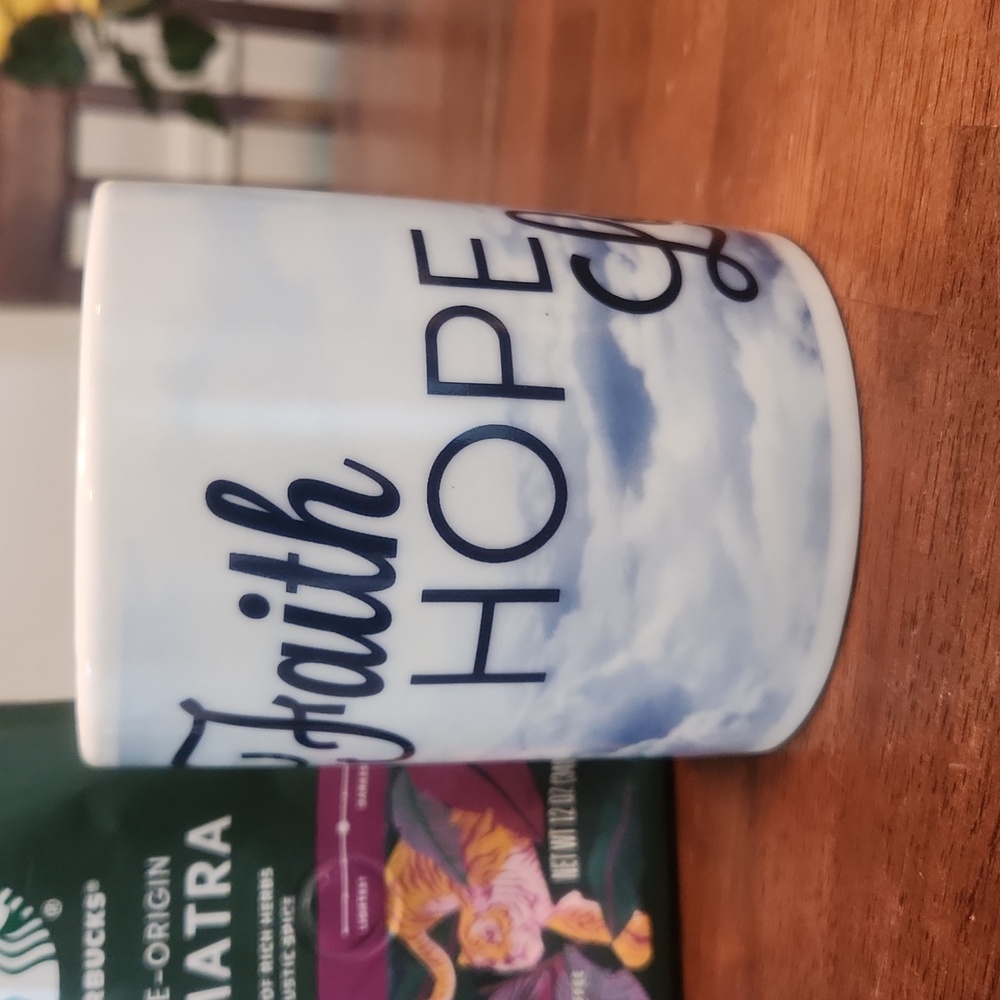 Faith Hope Love Cloud Coffee Mug